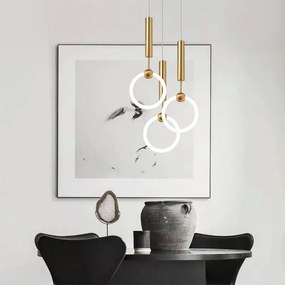 Висяща LED лампа LHJ059-1CP Brush Gold