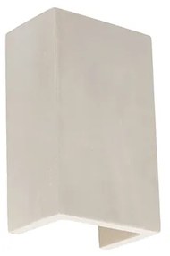 Индустриален стенен аплик сив бетон правоъгълен - Meaux