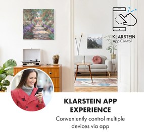 Klarstein Wonderwall Air Art Smart, инфрачервен нагревател, 60 х 60 см, 350 W, апликация, градински път
