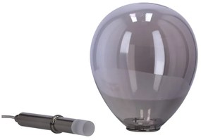 Сиво LED висящо осветително тяло със стъклен абажур Lukka – Candellux Lighting