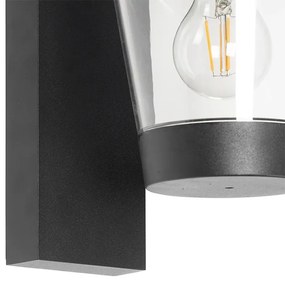 Модерна външна стенна лампа черна IP44 - Joren