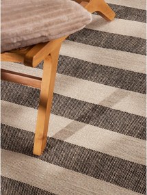 Черен/кремав двустранен/ръчно изработен ютен килим 160x230 cm Playa – Hanse Home