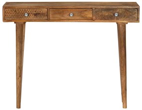 246976 vidaXL Конзолна маса, мангово дърво масив, 102x30x79 cм
