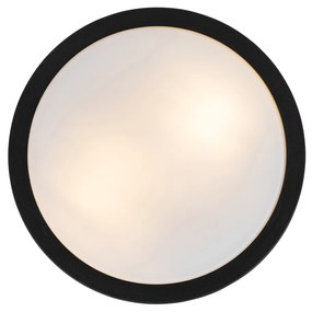 Модерна външна таванна лампа черна 28 см IP44 - Flavi