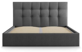 Тъмно сиво двойно легло , 180 x 200 cm Nerin - Mazzini Beds