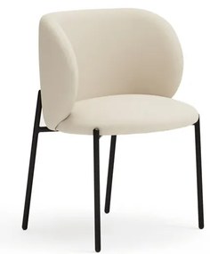 Бели тапицирани трапезни столове в комплект 2 бр. Mogi – Teulat