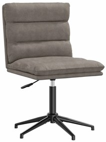 4101307 vidaXL Трапезен стол, сив, изкуствена кожа