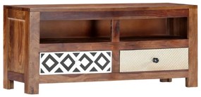 247734 vidaXL ТВ шкаф, 90x30x40 cм, акациево дърво масив