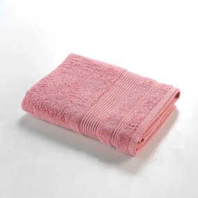 Розова памучна хавлиена кърпа от тери 70x130 cm Tendresse – douceur d'intérieur