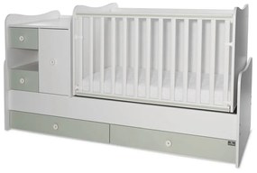 LORELLI Classic Трансформиращо се легло-люлка 190/72 см. MINI MAX БЯЛО/MILKY GREEN
