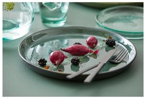 Зелена/черна глинена чиния ø 27 cm Gastro Green/Black – Bitz