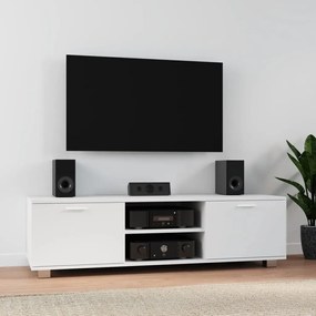 342622 vidaXL ТВ шкаф, бял, 140x40,5x35 см, инженерно дърво