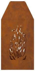 Sonata H Огнище 50x50x100 см от стара стомана