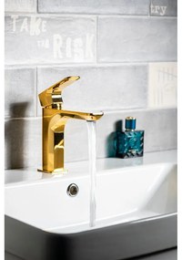 Стояща батерия за мивка в златист цвят Spy – Sapho