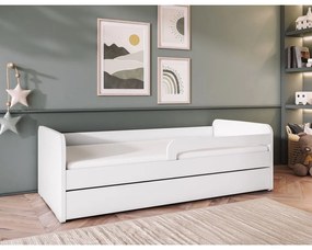 Бяло детско легло 80x200 cm с включен матрак/с включена подматрачна рамка Duuli – ELTAP