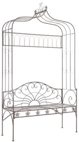Sonata Градинска пейка, 122 см, желязо, антично кафяво