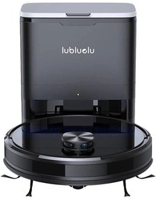 Прахосмукачка робот със станция Lubluelu SL60 Plus, 42W, Моп, LiDAR, Автономия 120 минути, 2600 mAh, Черен