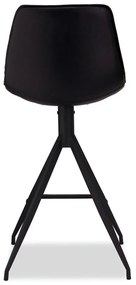 Черни въртящи се бар столове в комплект от 2 броя 98 cm Isabel - Furnhouse