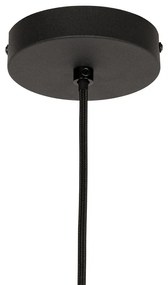 Дизайнерски висящ аплик черен със златно стъкло - Bert