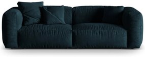 Тъмносин кадифен модулен диван 240 cm Martina – Micadoni