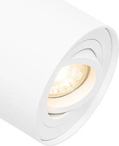 Комплект от 4 модерни таванни спота бели, въртящи се и накланящи се - Rondoo Up