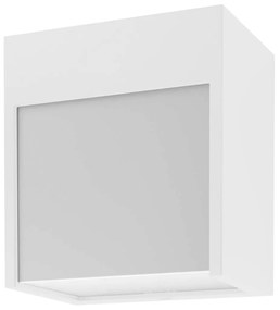 RABALUX 7477 Balimo, стенна лампа, бял алуминиев корпус, пластмасов абажур, LED 12W 560lm 4000K, 12.5x8.5x13.5cm, IP54 - 7477