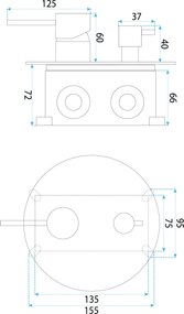 Душ система за вграждане Rea Lungo Diamond Chrome