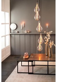 Метални масички за кафе в комплект от 3 бр. в черен и тъмносив цвят 50x120 cm Kumalu – Light &amp; Living