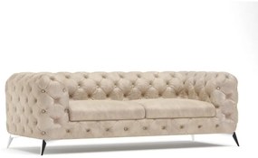 Бежов кадифен диван 225 cm Chelsea – Ropez
