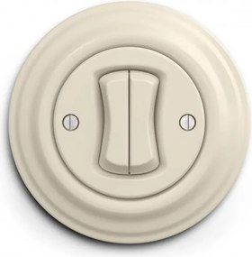 Kliklap - Ретро двоен бутон с бежова рамка