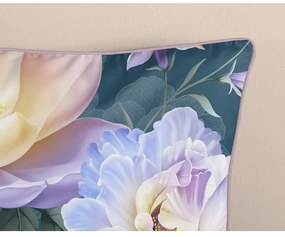 Синьо единично /удължено спално бельо от памучен сатен 140x220 cm Mirery – Descanso