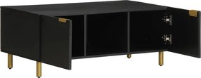 4017660 vidaXL Кафе маса, черна, 100x54x40 см, инженерно дърво