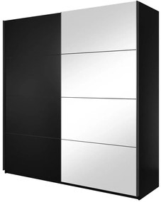 Плъзгаща се врата Delta II-221 x 61 x 210 cm-Black