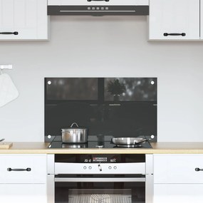 Sonata H Кухненска плочка Тъмен сив 70x40x0,6 см Закалено стъкло