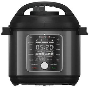 Мултикукър Instant Pot Pro Plus 112020101, 1200W, 5.7 л, 10 програми, WiFi управление, Неръждаема стомана, Черен