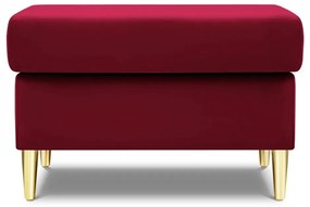 Червена кадифена табуретка Kyoto – Cosmopolitan Design