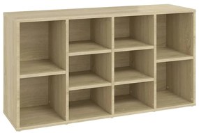 803293 vidaXL Пейка за обувки, дъб сонома, 103x30x55 см, инженерно дърво