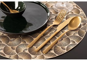 Подложка за хранене в златисто, ⌀ 38 cm - Tiseco Home Studio