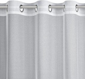 Ефирна завеса с бродиран флорален мотив и халки Šírka: 300 cm | Dĺžka: 150 cm