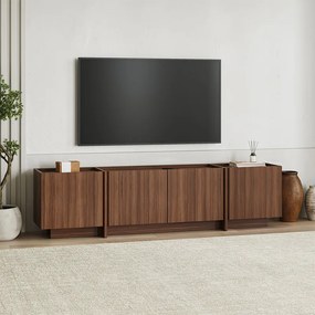 ТВ шкаф Lowen TopMebel от меламин в цвят орех милано 180x35x46.2cm