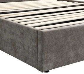 Тапицирано легло Raziel-Кафяво-160x200-Lift-Storage