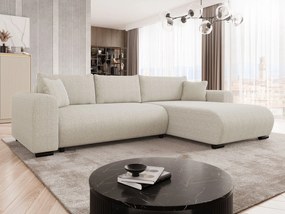 Ъглов диван Merkos I-Кремаво