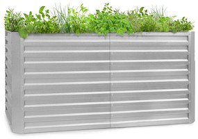 Blumfeldt Blum High Grow Straight, повдигнато цветно легло, 200x90x100 cм, 1800l, стомана