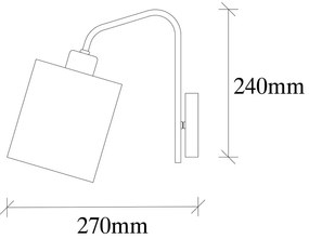 Бяла и сребърна стенна лампа Ve – Opviq lights
