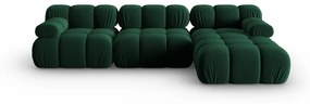 Зелен кадифен диван 285 cm Bellis - Micadoni Home