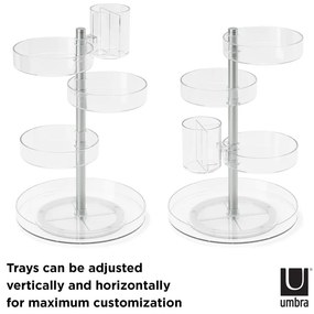 Пластмасов органайзер за козметика за баня/въртящ се Pirouette – Umbra