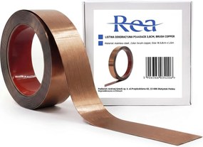 Самозалепваща декоративна лайсна Rea P14454CB 3,8cm Brush Copper
