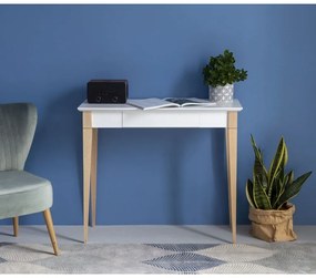 Бяла работна маса , дължина 65 cm Mimo - Ragaba