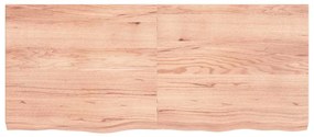 3156382 vidaXL Плот за маса светлокафяв 140x60x(2-6) см обработен масивен дъб