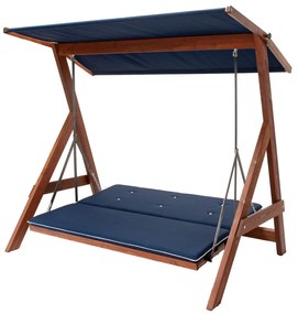 Градински троен люлеещ се стол Roma 2002, цвят Navy Blue